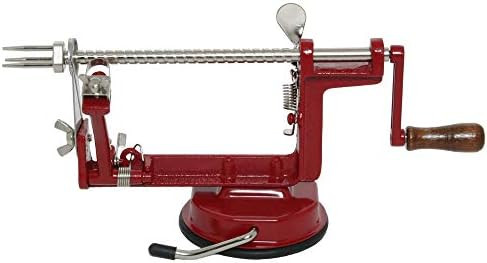 Johnny Apple Peeler, Corer, Slicer, Pie Maker, Stainless Steel Blades, Red VKP1010 | Amazon (US)
