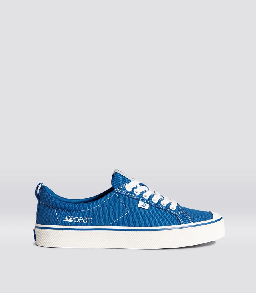 OCA Low 4Ocean Blue Cordura Contrast Thread Sneaker Women | Cariuma