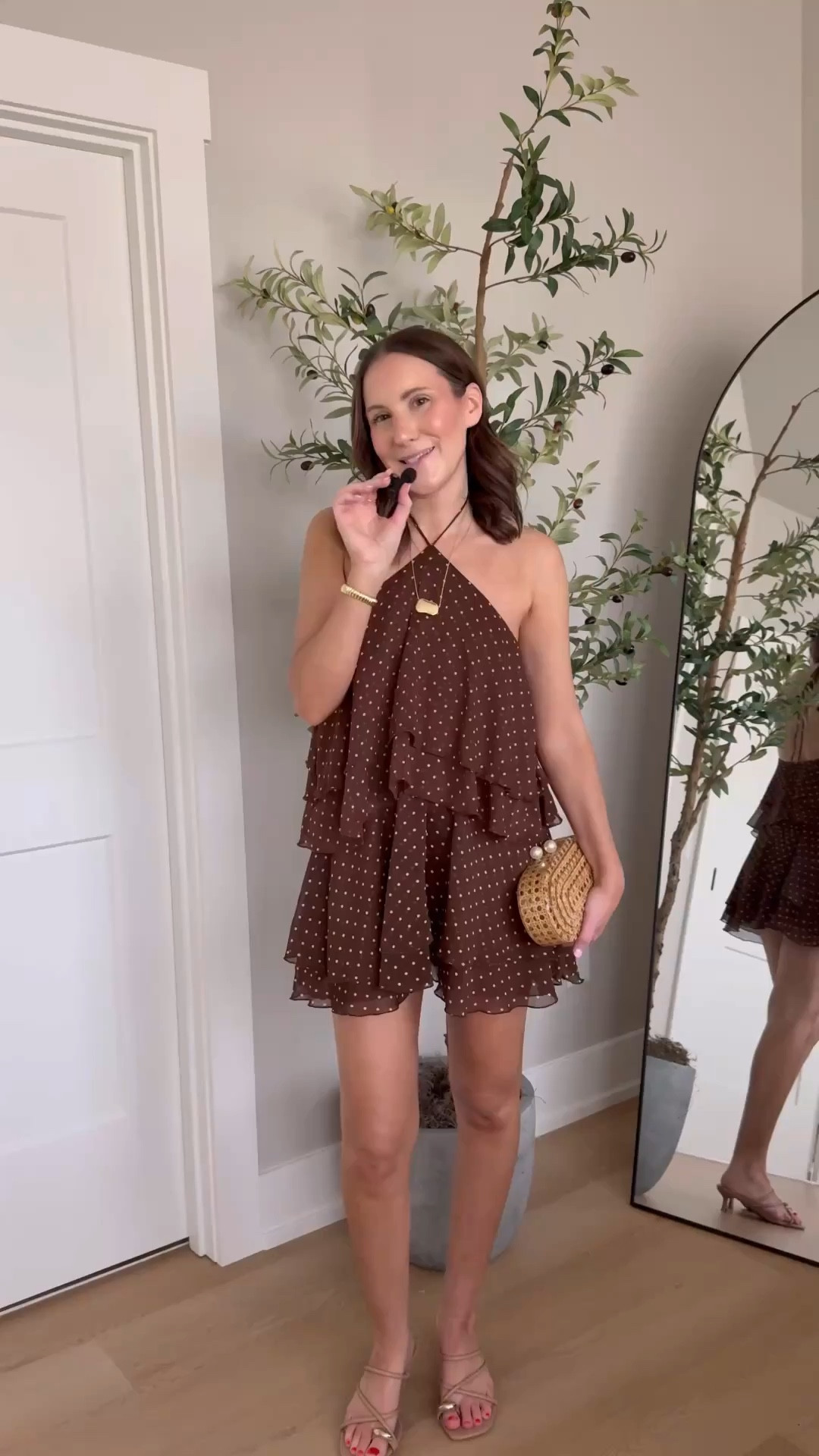 Polkas, chocolate brown AND ruffles? Yes please! This @Zara mini dress is stunning! Such a cute find for a spring/summer date night or vacation! Wearing a size small

Zara finds, polka dot dress, mini dress, ruffles, vacation style

#LTKSeasonal #LTKootd #LTKWedding