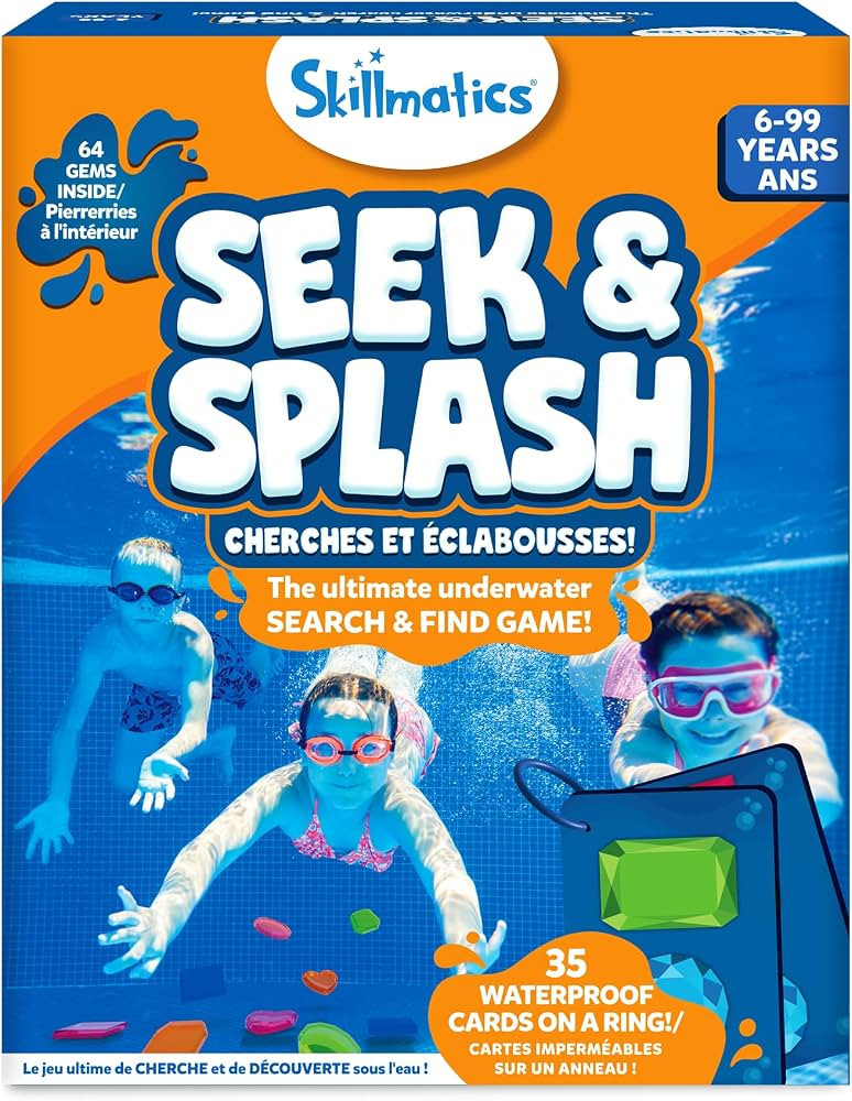 Skillmatics Pool Toys - Seek & Splash, Search & Find Water Game, Swimming Pool Dive Toy for Kids,... | Amazon (CA)