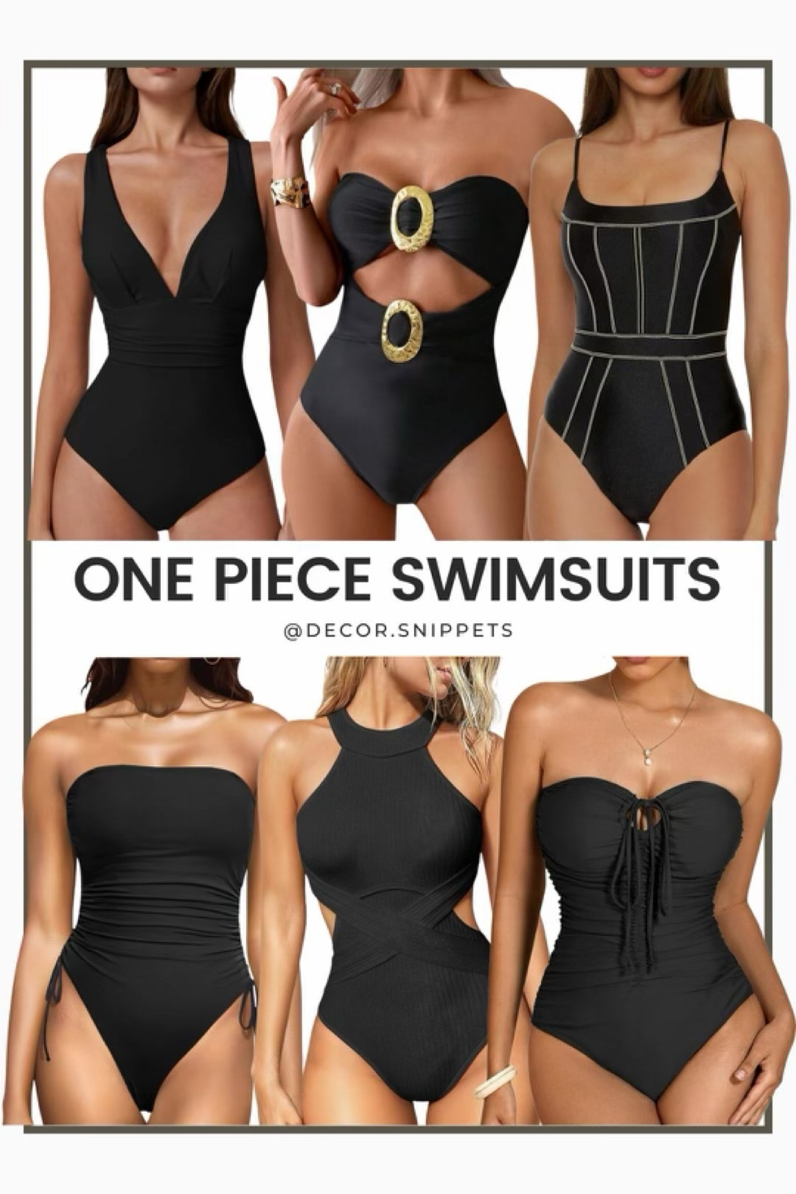 Treat yourself to a new swimsuit! ✨ These high-quality black one-pieces are both stylish and comfortable. Shop now and elevate your summer wardrobe . 

#LTKswim #highqualityswimwear #blackswimsuitcollection #summerstyle #luxurybeachwear