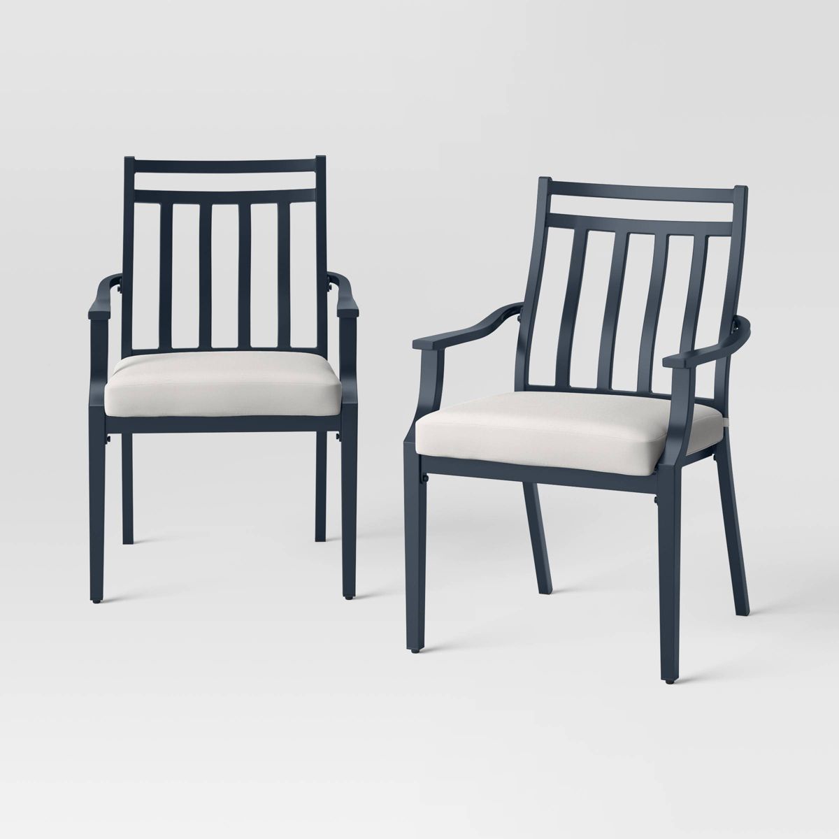 Fairmont 2pk Stationary Patio Dining Chairs, Outdoor Furniture - Linen - Threshold™ | Target