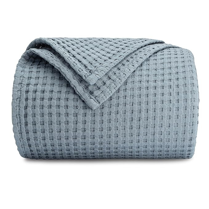 Comfy Cubs 100% Cotton Waffle Weave Throw Blanket Breathable Skin-Friendly Soft Lightweight Blank... | Amazon (US)