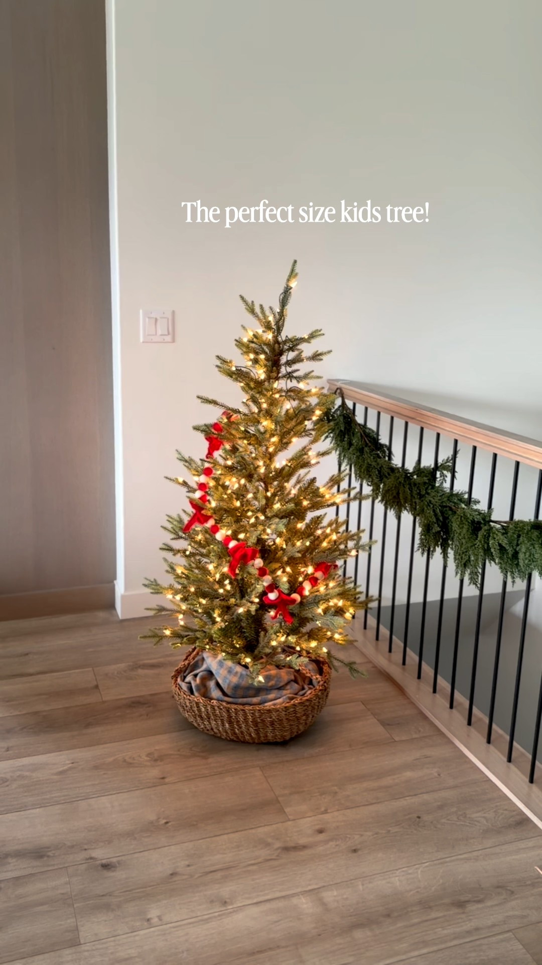 The perfect size tree for a kids room from @wayfair! #ad This is a 4.5’ tree and available in different heights. I love how it glows, Wayfair delivered 👏 #WayfairPartner #wayfair 