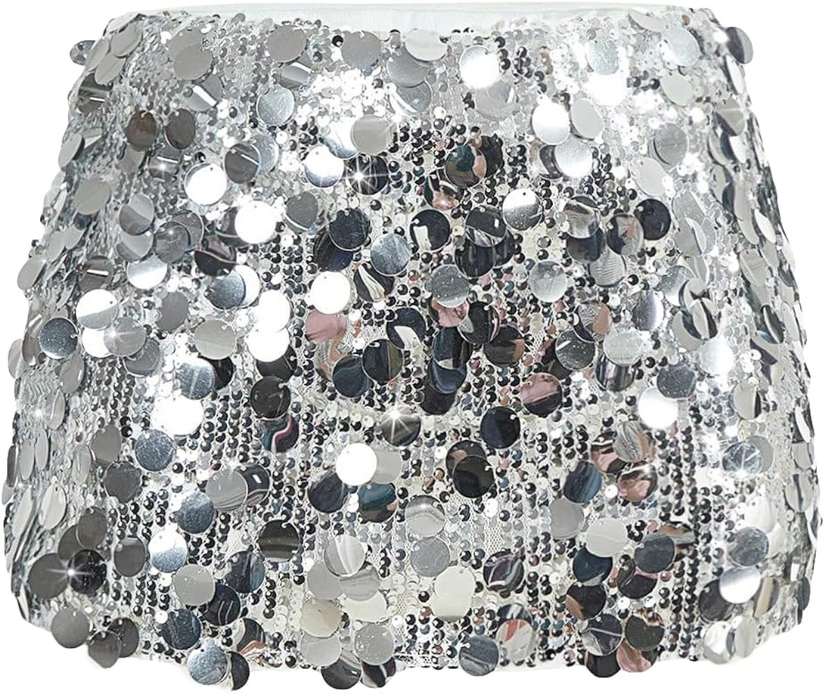 Women's Sequin Mini Skirt Sparkly Low Waist Bodycon Party Club Short Glitter Skirts | Amazon (US)
