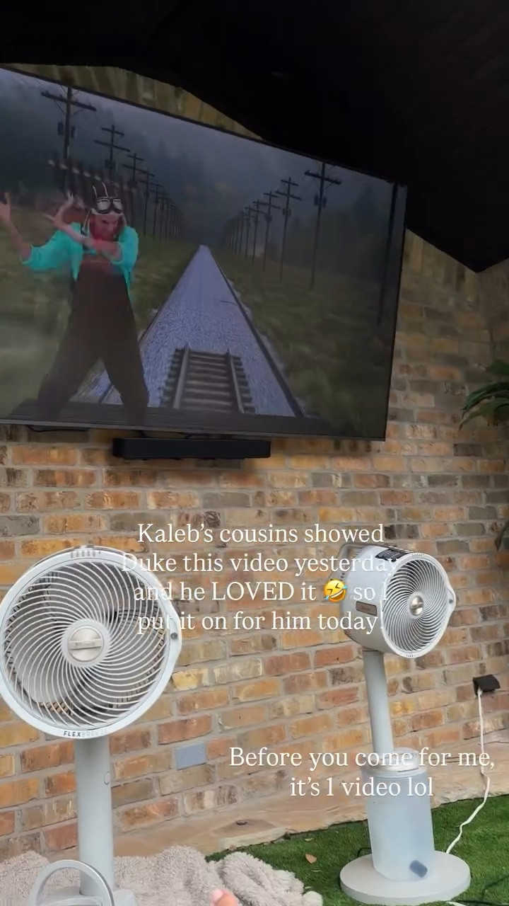 Kaleb’s cousins showed Duke this video yesterday and he LOVED it 🤣 so I put it on for him today! Before you come for me, it’s 1 video lol

Also, these fans are a lifesaver when it’s hot outside!

#LTKmomlife #LTKHome #LTKSeasonal
