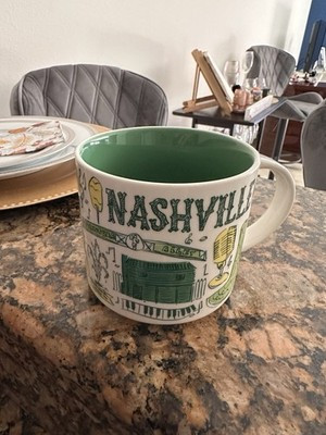 STARBUCKS Been There Series 2021 Nashville 14oz Coffee Tea Mug EUC! | eBay | eBay US