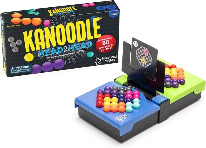 Educational Insights Kanoodle Head-to-Head Puzzle Game for 2: Kids, Teens & Adults, Featuring 80 Challenges, Ages 7+ | Amazon (US)