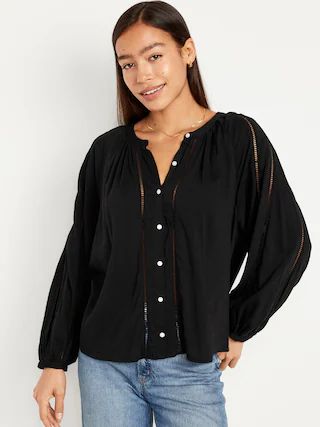 Button-Down Boho Blouse | Old Navy (US)