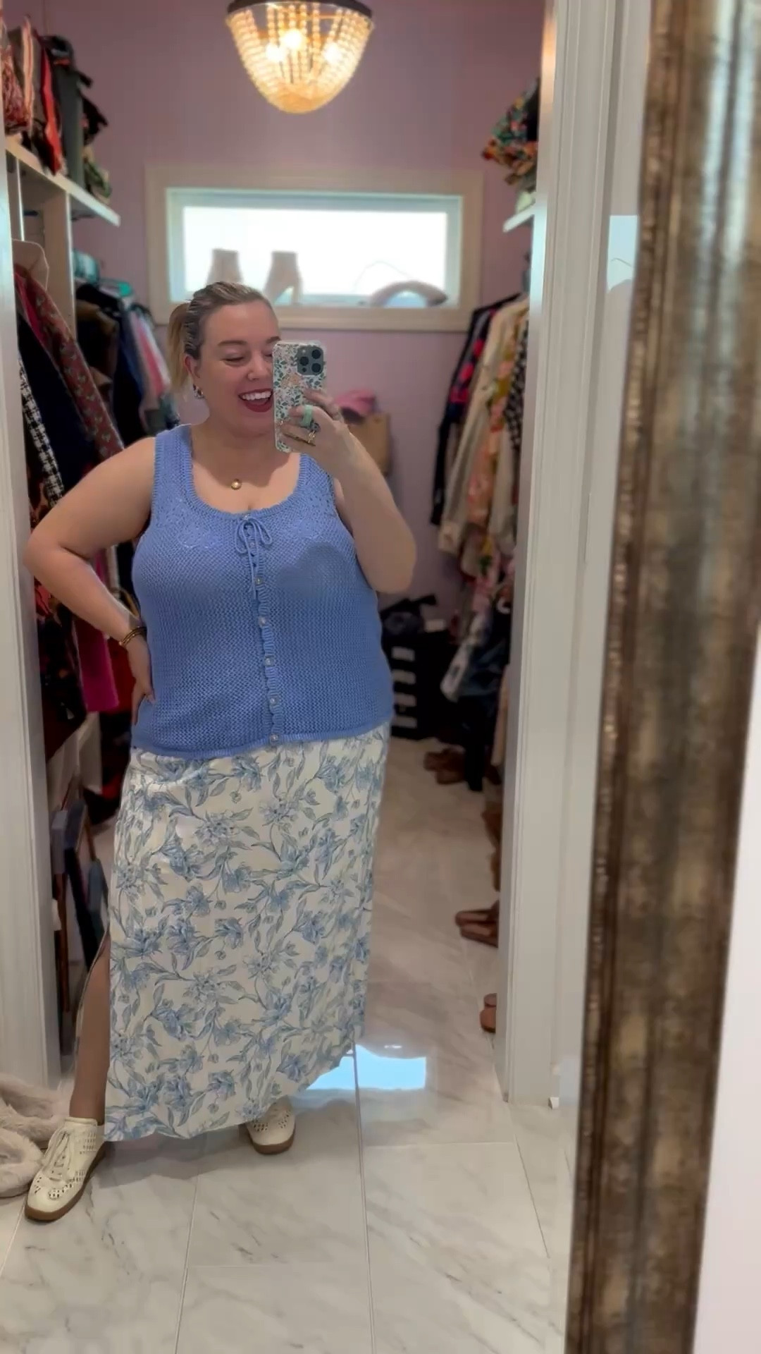 🩵 Happy happy Friday! I just love this periwinkle color! 🩵 This crochet tank is new from Old Navy - linking up what I can for you! 🫶🏼

#LTKPlusSize #LTKootd #LTKSaleAlert