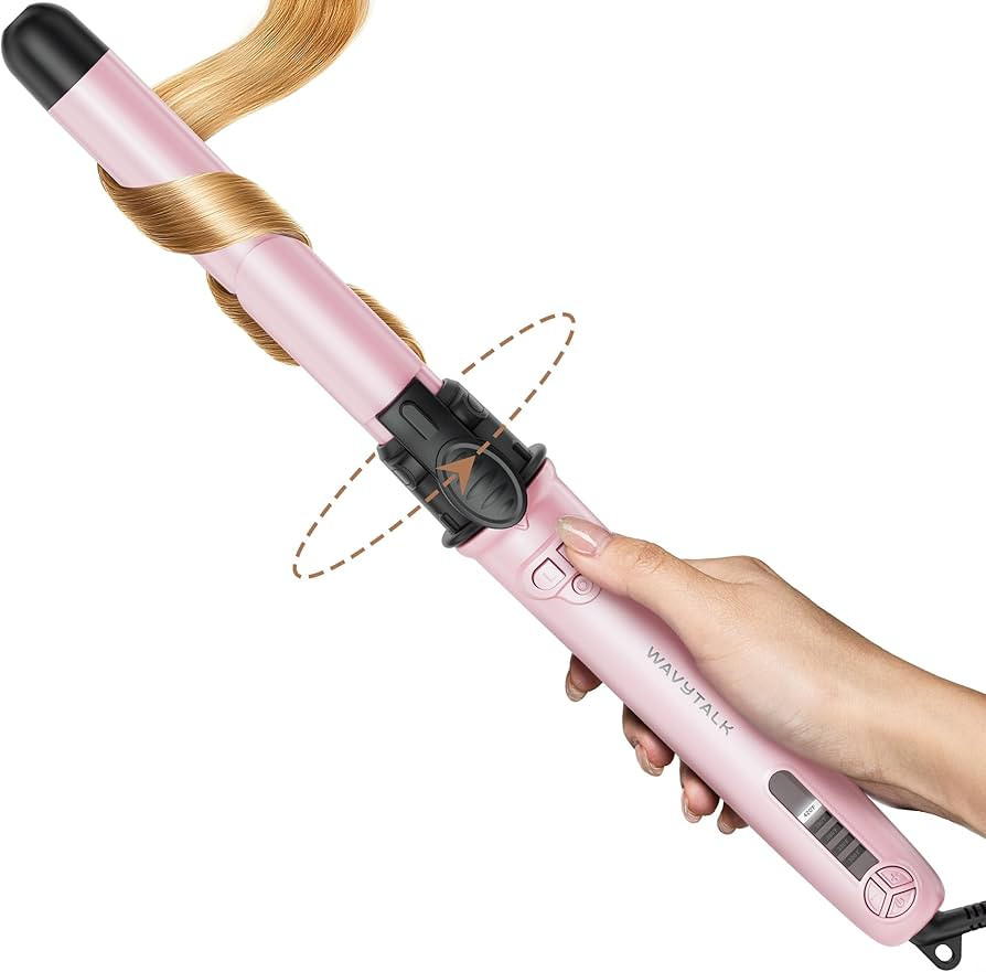 Wavytalk Rotating Curling Iron, 1 Inch Automatic Waver for Effortless Waves up to 430℉ with Hom... | Amazon (US)