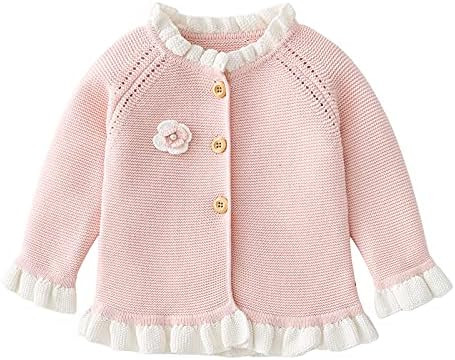 Simplee kids Baby Girls' Fall Winter Cardigan Sweaters Coats Outfits for Toddlers | Amazon (US)