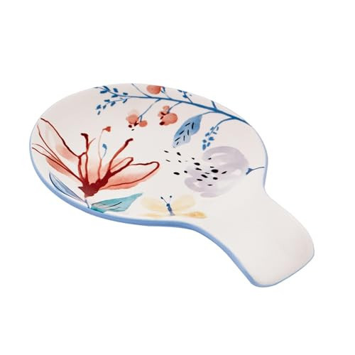 Bico Blossom Symphony Spoon Rest for Stove Top, Ceramic Spoon Holder for Kitchen Counter, Easy to Clean Coffee Spoon Rest Dishwasher Safe, Kitchen Cooking Utensil Rest for Ladles Spatula | Amazon (US)