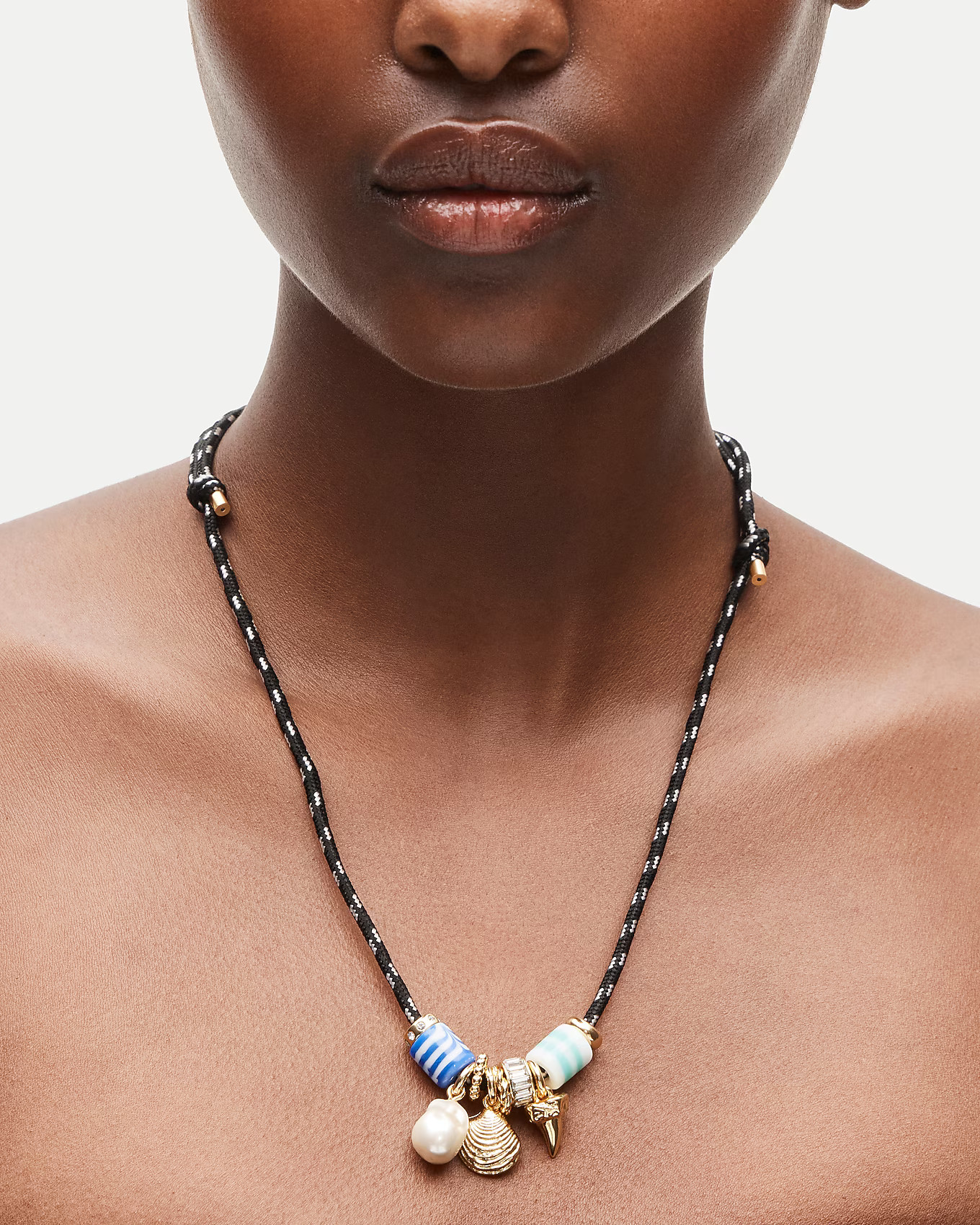 Beaded cord necklace | J. Crew US