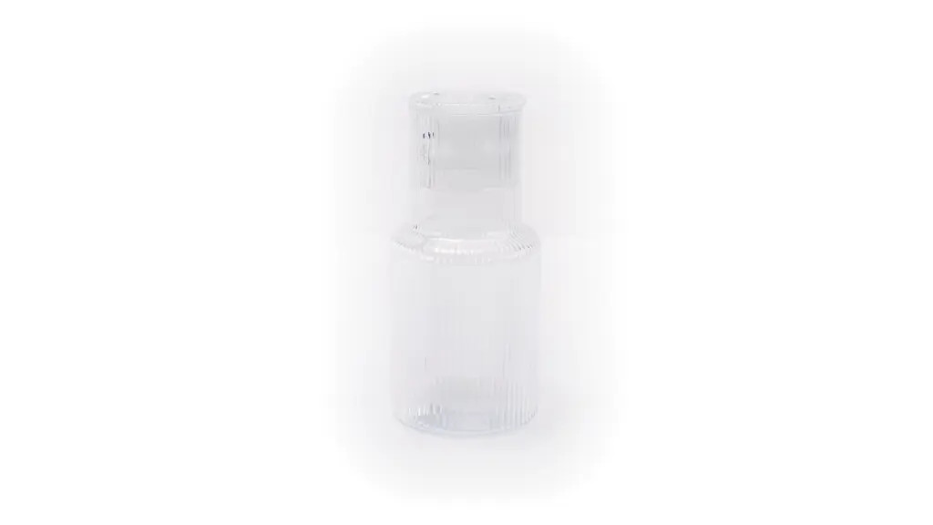 Better Homes & Gardens Glass 30 oz Ribbed Carafe, Clear | Walmart (US)