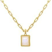 LARGE BAGUETTE GEMSTONE PENDANT | Dean Davidson