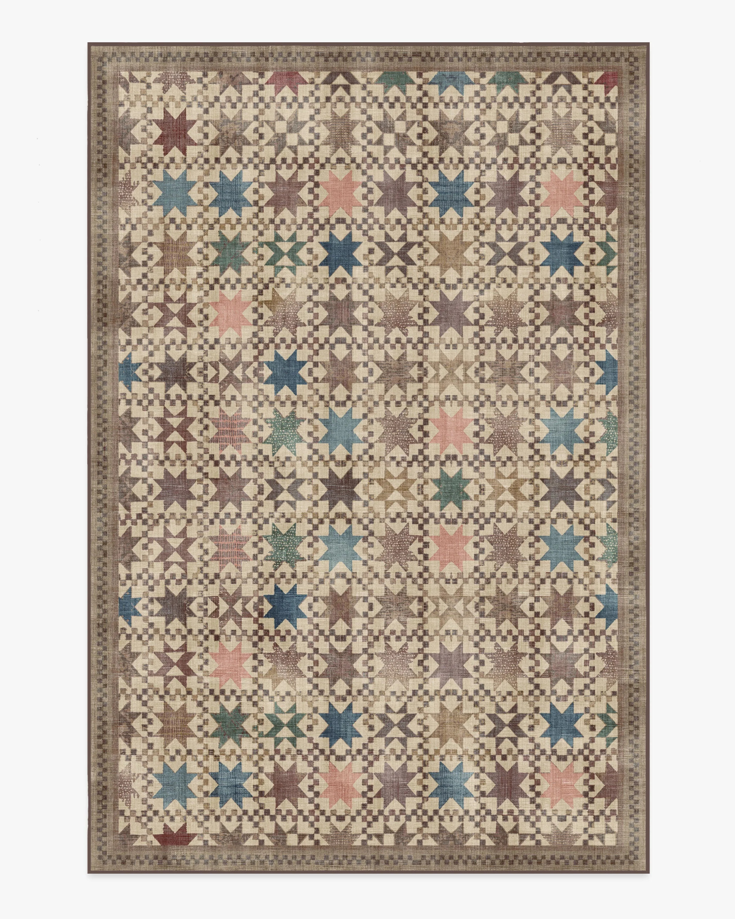 Calloway Brown Multicolor  Rug | Ruggable US | Ruggable