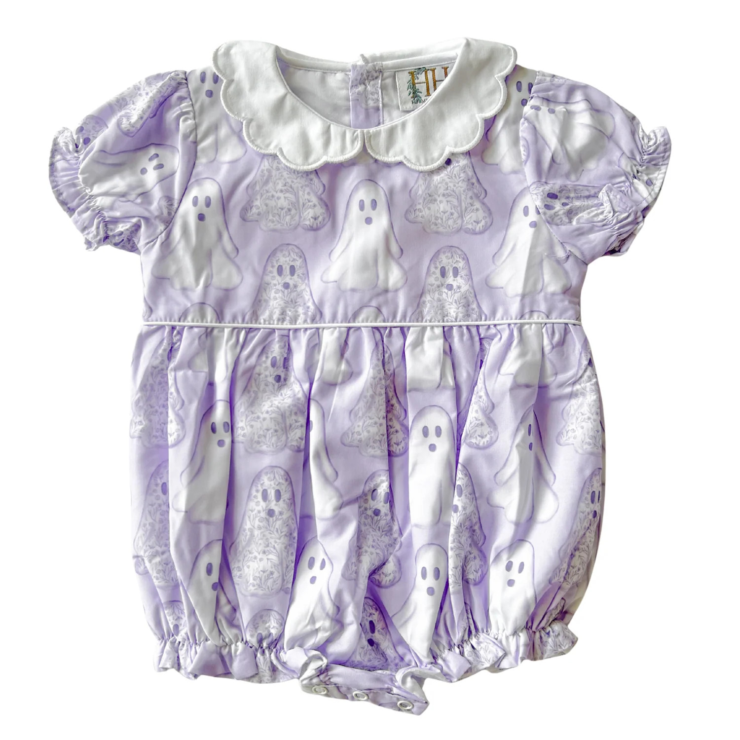 Girls Purple Floral Ghosts Bubble | Hamner Hill