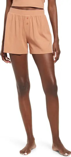 ORGANIC RIB KNIT SHORT | Nordstrom