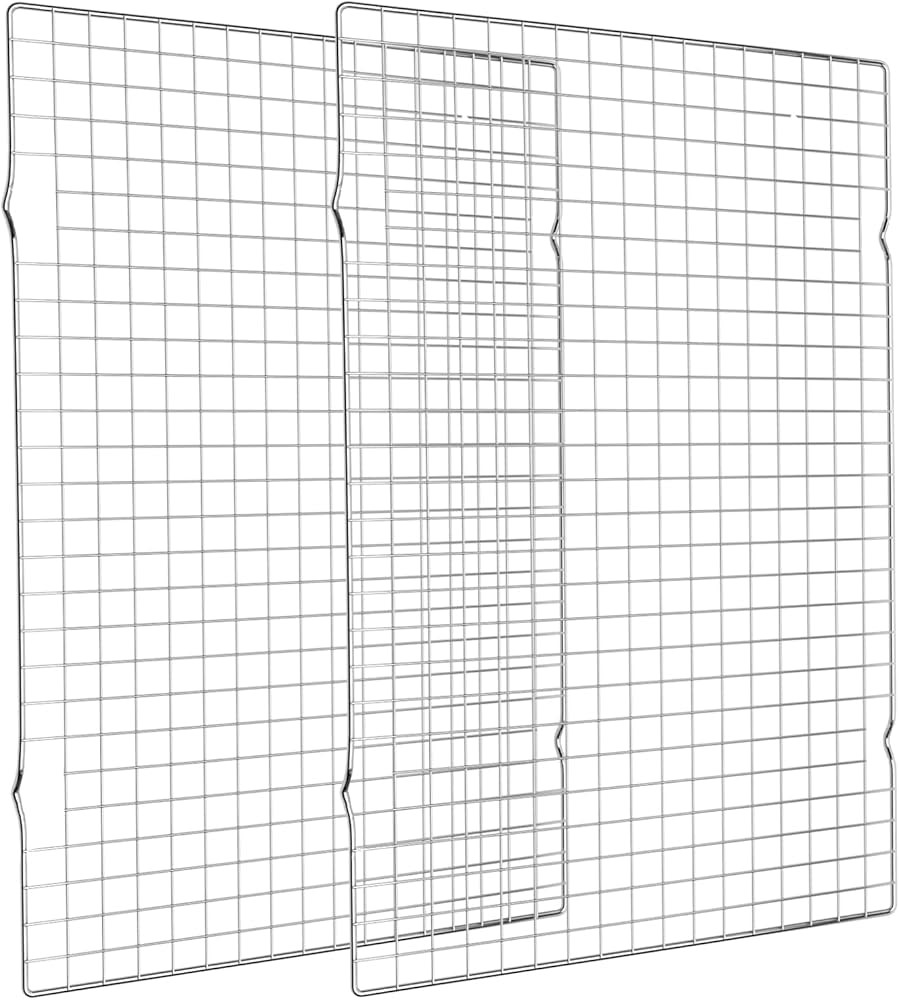 Cooling Rack for Baking 2-Pack, 16x10 Inches Baking Rack, Thick Wire Cookie Rack for Cooking, Roa... | Amazon (US)