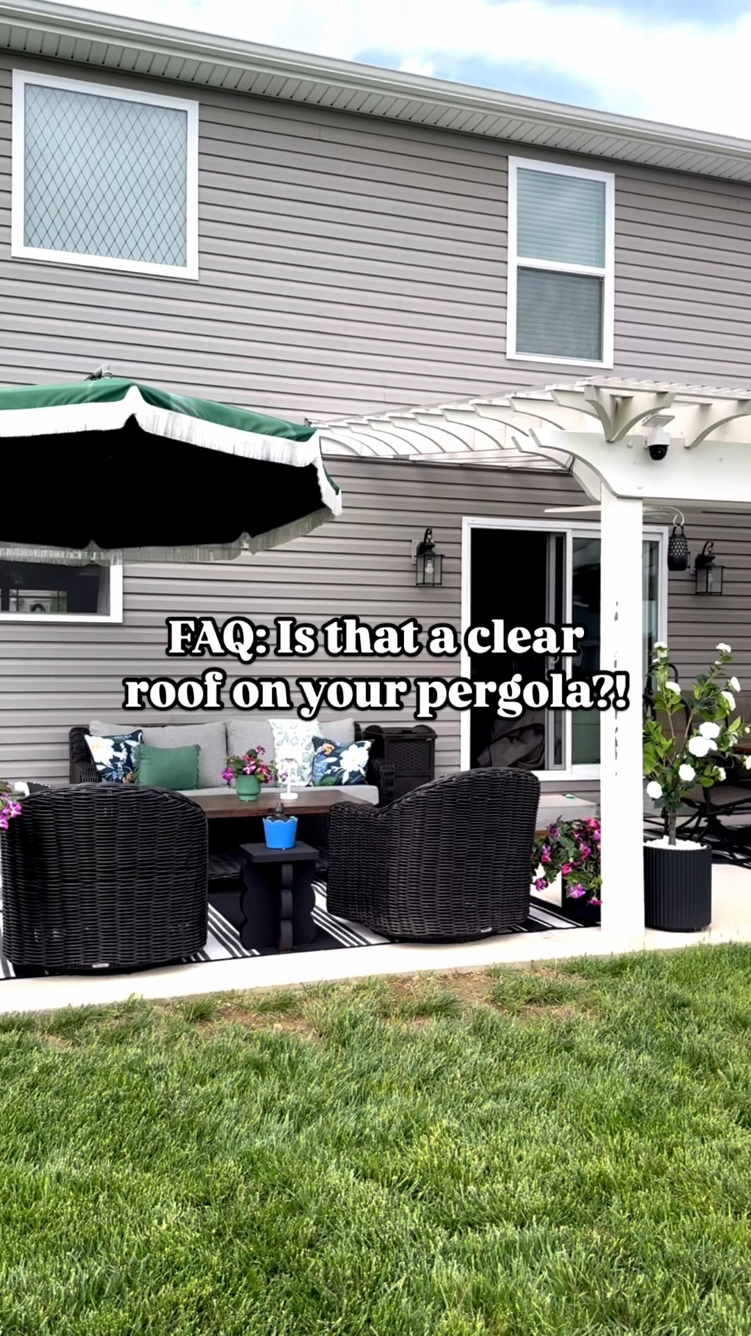 Our clear pergola roofing is one of my FAQs!

#LTKHome