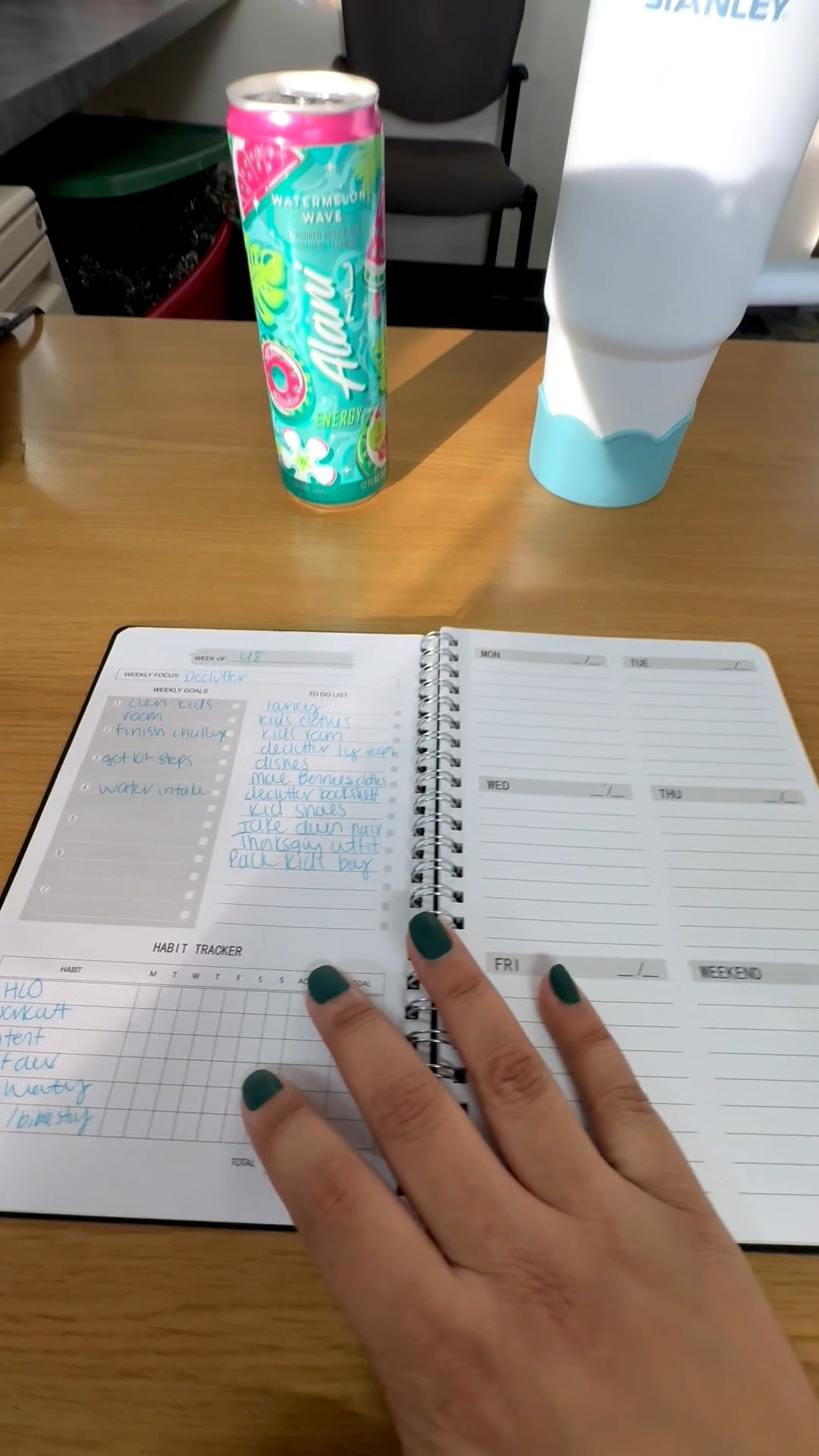 A weekly planner for my girlies who want to stay on track but sometimes can’t 

You write in your own months so if you start and stop with your planner often this is definitely for you 

#weeklyplanner #amazonfind #officefind  #planner #officeessential 

#LTKmorningroutine #LTKmomlife #LTKCyberWeek
