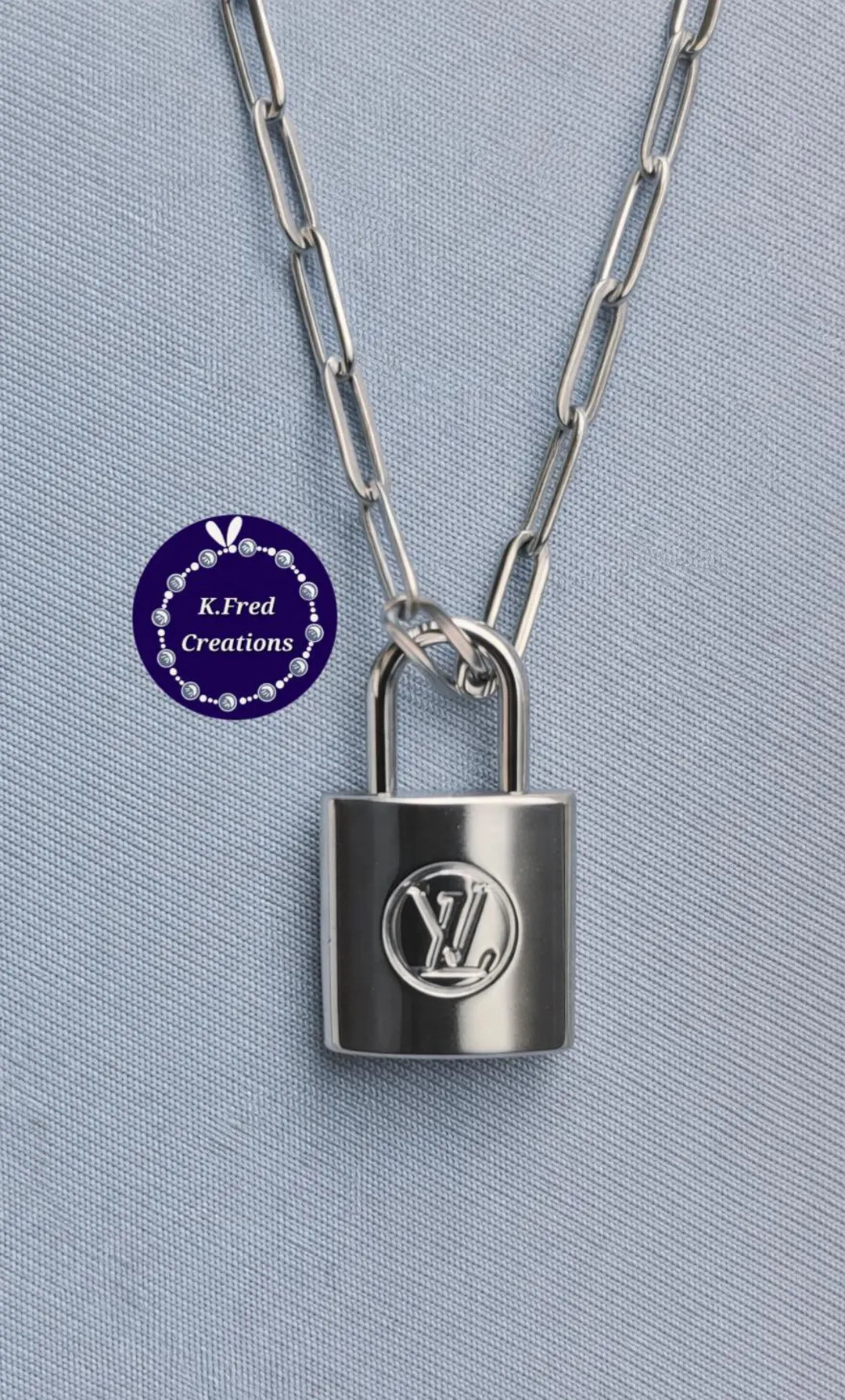 Upcycled Lock Necklace, Stainless Steel Paperclip Chain - Etsy | Etsy (Global)
