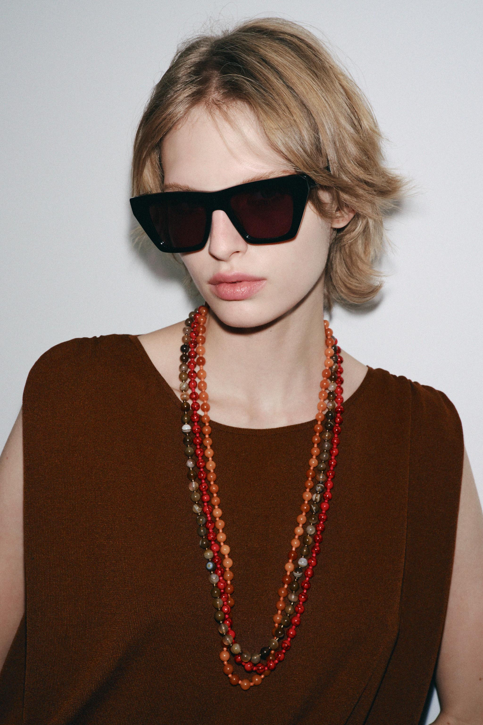 STONE BEAD NECKLACE | Zara US