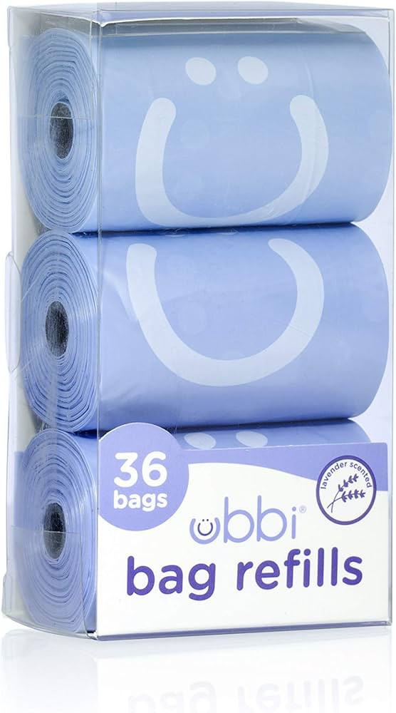 Ubbi On-the-Go Refill Bags, Lavender Scented, Value Pack of 36, Baby On The Go Diapering Essentia... | Amazon (US)