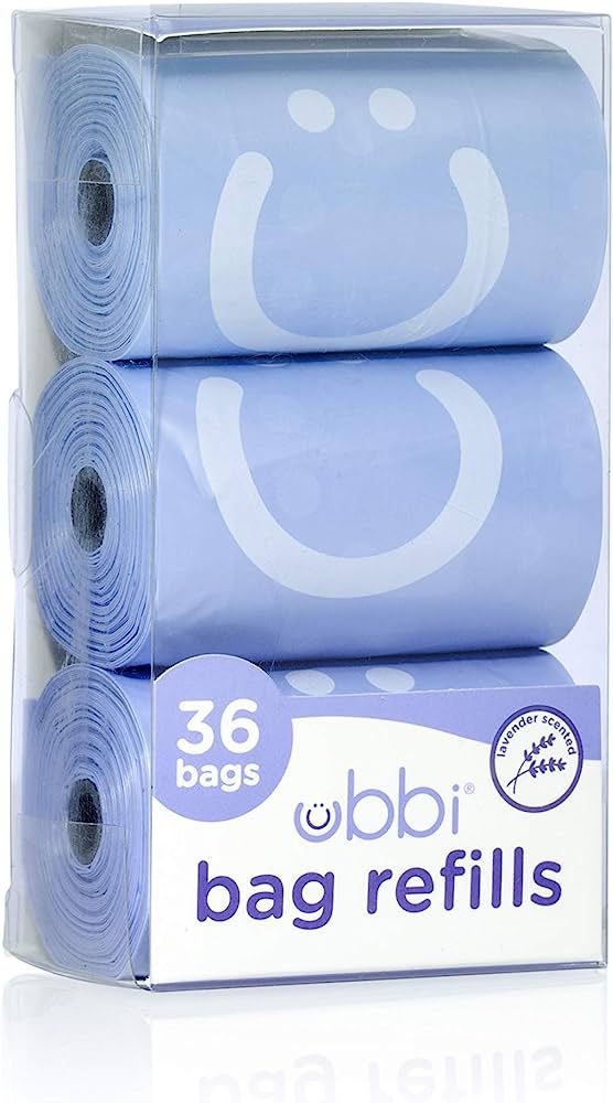 Ubbi On-the-Go Refill Bags, Lavender Scented, Value Pack of 36, Baby On The Go Diapering Essentia... | Amazon (US)