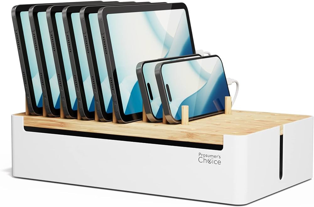 Prosumers Choice Bamboo Charging Station - Multi Charger Station Organizer - Desk Docking Station... | Amazon (US)