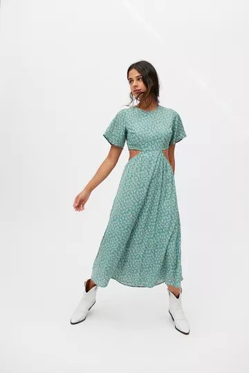 Daisy Street Adele Cutout Midi Dress | Urban Outfitters (US and RoW)