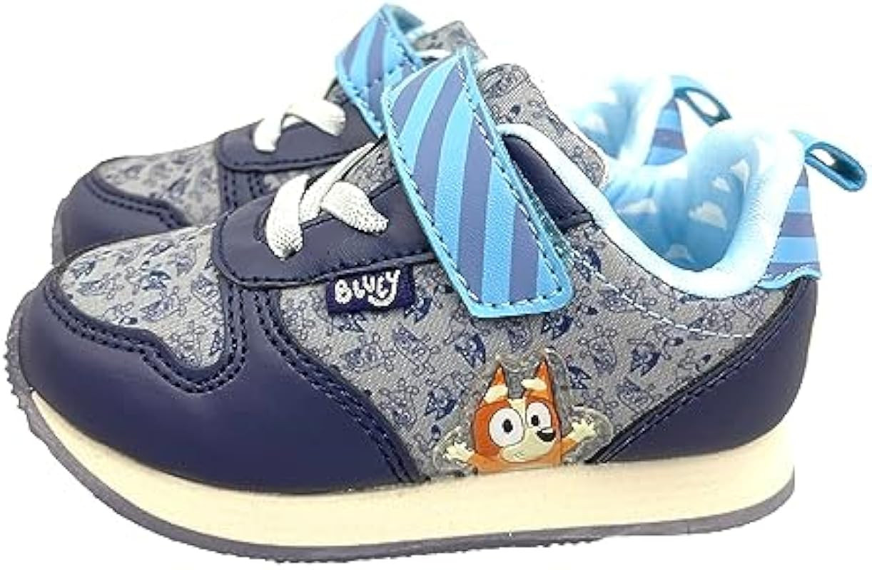 Ground Up Officially Licensed Bluey Athletic Velcro Sneakers for Kids Sizes 5 to 10 | Amazon (US)