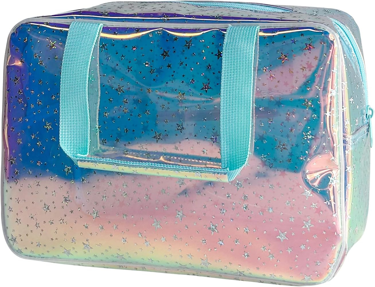 Clear Star Large Cosmetic Bag and TPU Travel Pouch with Handle,Durable Material,Zipper Design-Ide... | Amazon (US)