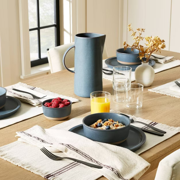 Modern Rim Stoneware Dinner Plate - Hearth & Hand™ with Magnolia | Target