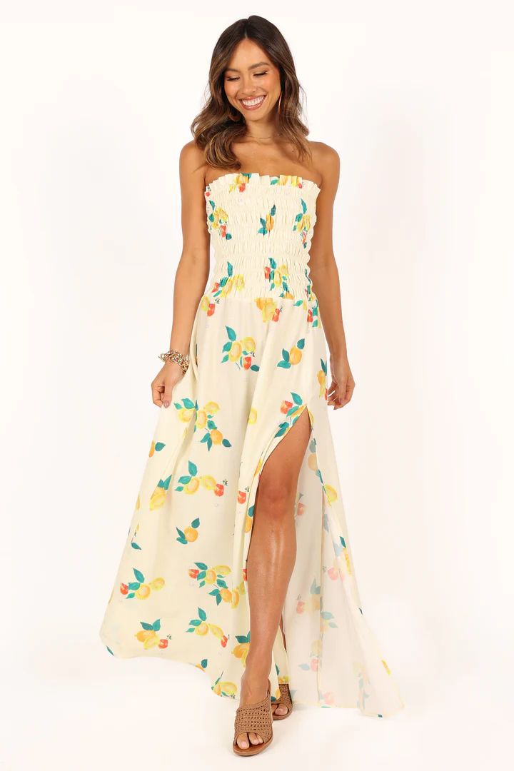 Mikaela Maxi Dress - Lemon Print | Petal & Pup (US)