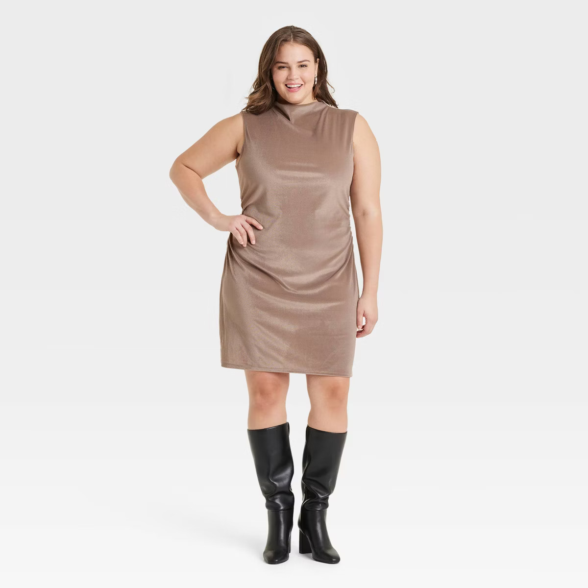 Women's Mini Velvet Ruched Dress - A New Day™ | Target