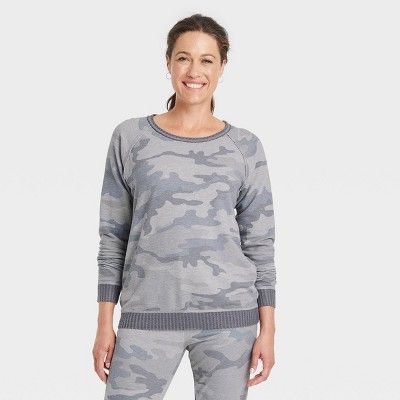 Women's Sweatshirt - Knox Rose™ Green Camo Print | Target