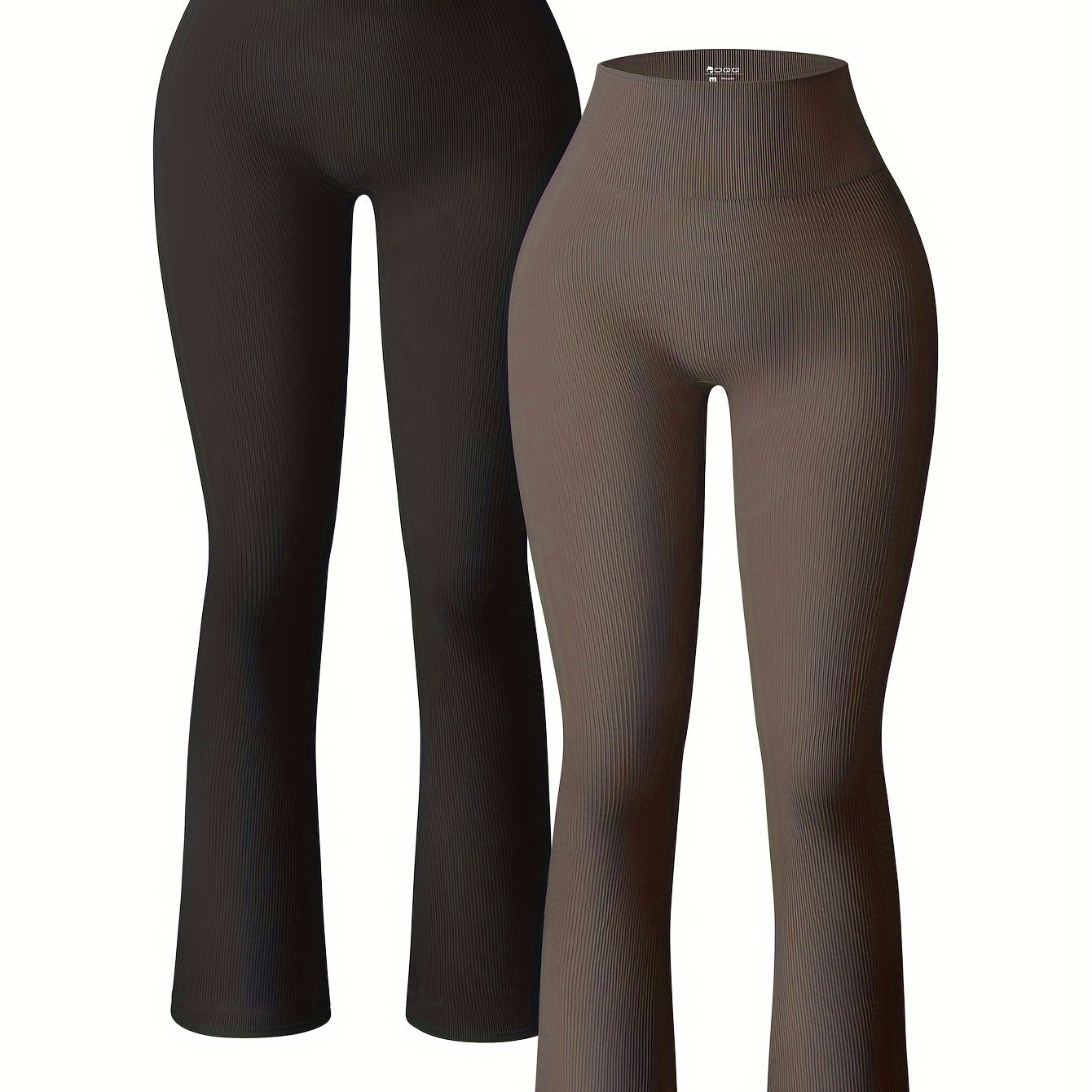 Oqq Women's Yoga Pants Ribbed Seamless Workout High Waist - Temu | Temu Affiliate Program