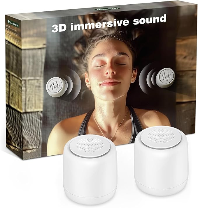 2-Pack Sync Stereo, Paussion Portable Mini Noise White Sleep Sound Machine for Adults Kids Baby 2... | Amazon (US)