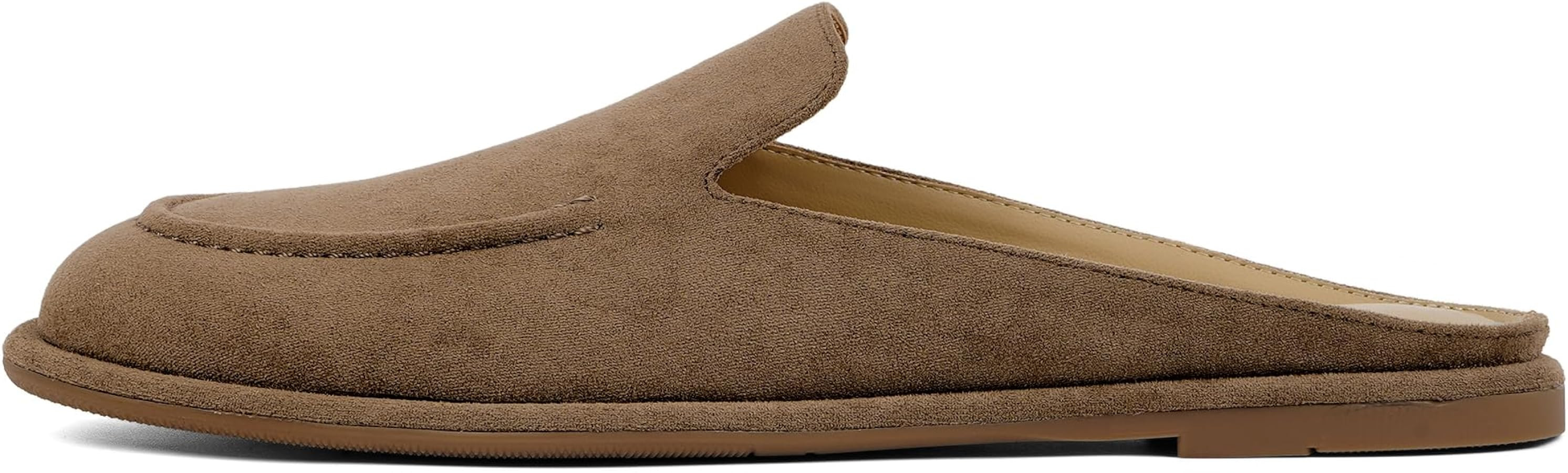 Modatope Slip on Flat Mules for Women Rounded Toe Low Heel Loafers | Amazon (US)
