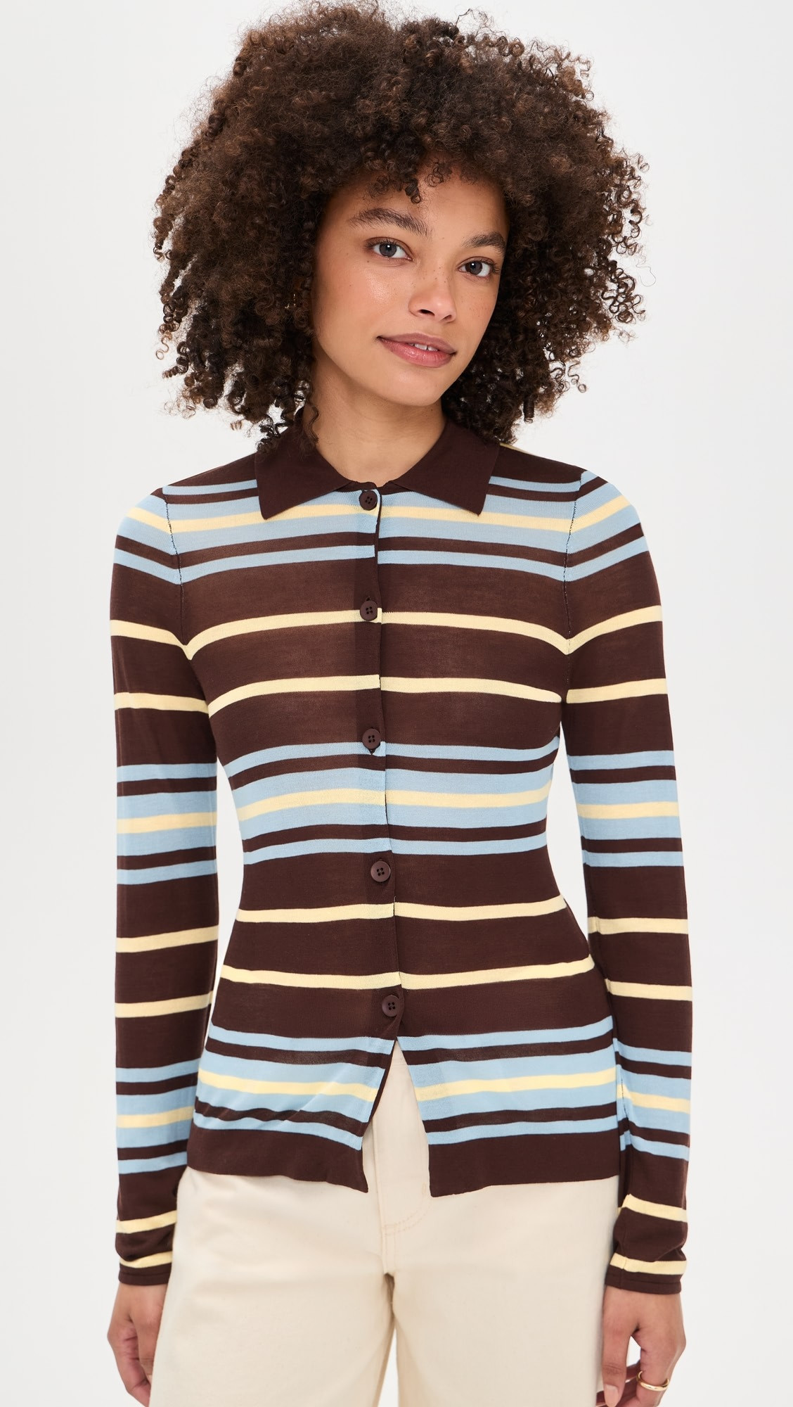 Sue-Ellen Sheer Knitted Top | Shopbop