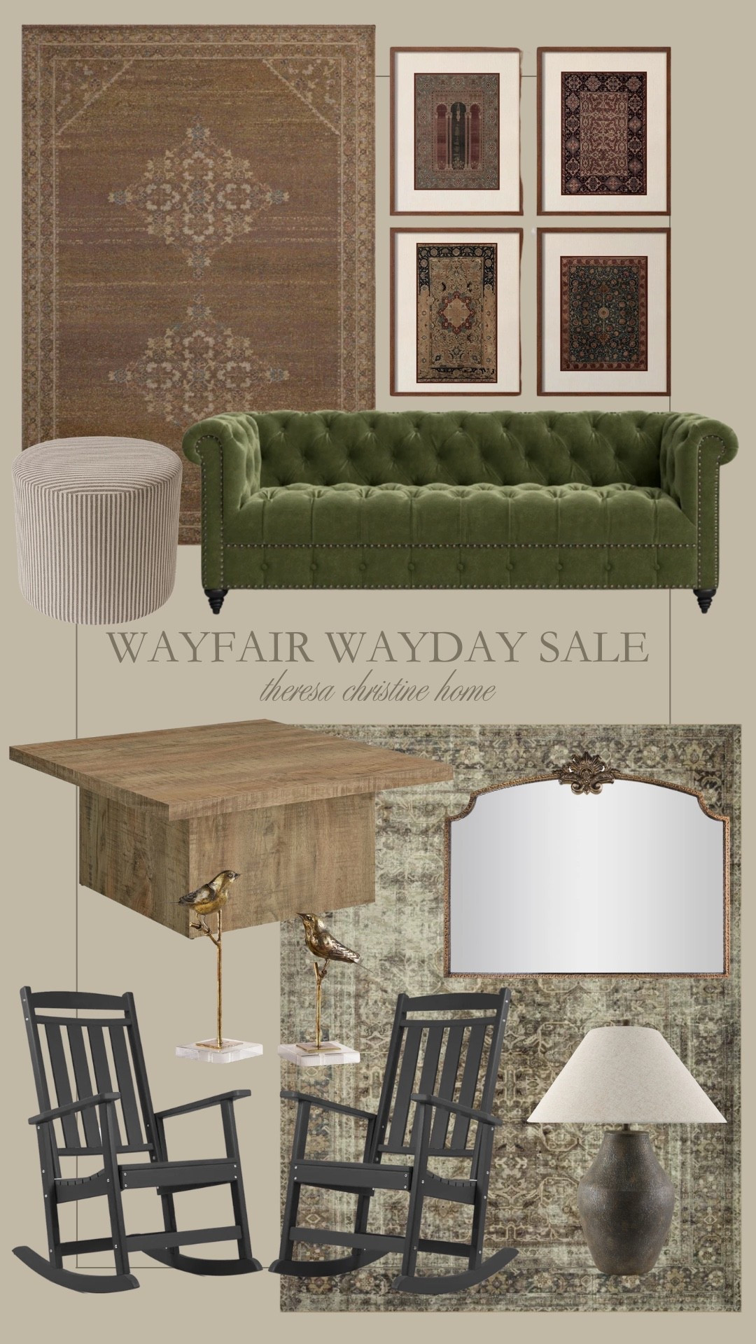 Wayfair Way Day sale finds & favorites! Love this green couch, and these pretty vintage home finds! 🤎🙌🏻

#LTKHome #LTKSaleAlert
