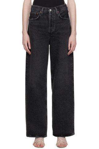 Black Slung Jeans | SSENSE