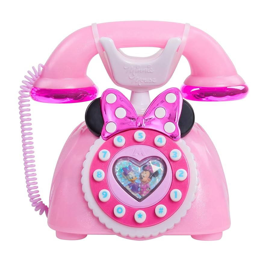 Disney Junior Minnie Mouse Ring Me Rotary Style Phone with Lights and Sounds, Pink, Kids Toys for... | Amazon (US)