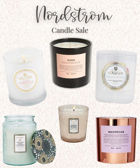 Candles at Nordstrom are 25-50% off today!! These smell amazing. My favorite is absolutely the Kush Boy Smells. Grab them while they’re on sale for a great smelling home and spa like quality while you save some money!! 

#LTKfindsunder50 #LTKhome #LTKsalealert