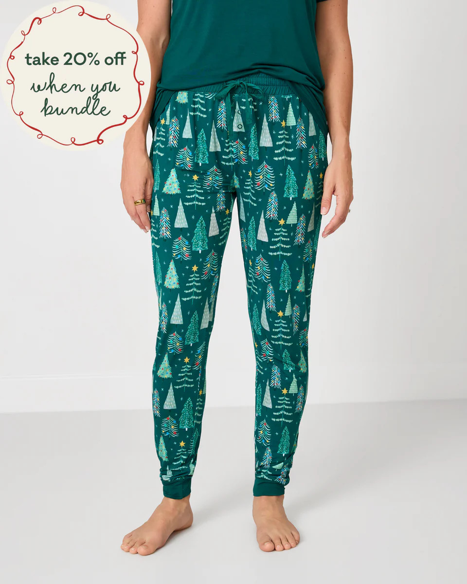 Twinkling Trees Women's Pajama Pants | Little Sleepies