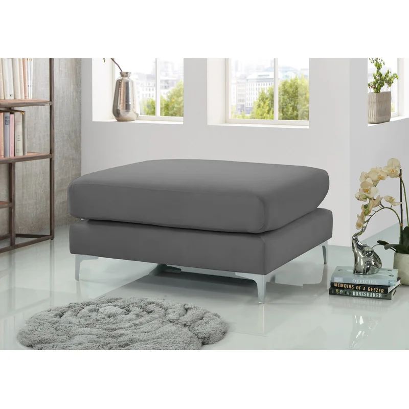 Tyndalls Park 39.5'' Wide Velvet Rectangle Standard Ottoman | Wayfair North America