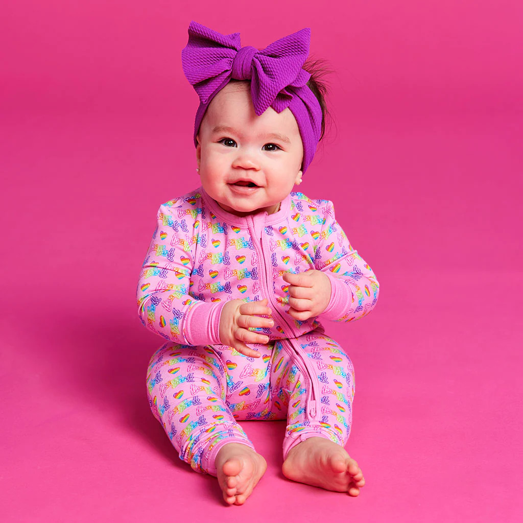 Pink Baby Convertible Sleeper | Lisa Frank® | Posh Peanut