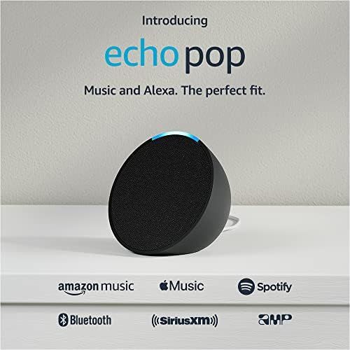 Amazon Echo Pop | Full sound compact smart speaker with Alexa | Charcoal | Amazon (US)